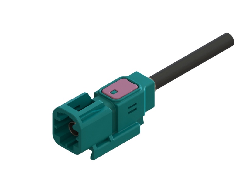 MiniFakra Type A 1孔inline公端连接器